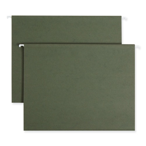 File Folders | Smead 64010 Hanging Folders - Letter, Standard Green (25/Box) image number 0