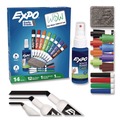 Back to School Sale | EXPO 80054A Medium Assorted Tips Low-Odor Dry Erase Marker Eraser and Cleaner Kit - Assorted Colors (12/Set) image number 2