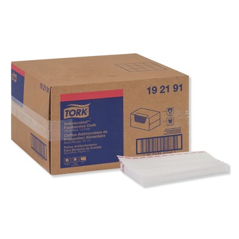 Tork 192191 13 in. x 24 in. Foodservice Cloth - White (150/Carton)