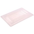 Food Trays, Containers, and Lids | Carlisle 1062707 18 in. x 26 in. x 1.28 in. StorPlus Polycarbonate Food Storage Container Lid - Clear image number 0