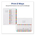 Back to School Sale | Avery 11846 Ready Index 11 in. x 8.5 in. 1-Tab 1 to 31 Customizable TOC Dividers - White/Multicolor Tabs (1-Set) image number 7