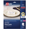 Business Cards | Avery 35701 3.75 in. x 1.44 in. Tent Cards - White/Gold (6 Cards/Sheet, 25 Sheets/Pack) image number 0