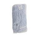 Just Launched | Boardwalk BWK542CT Narrow Floor Finish Rayon/Polyester Mop Head - Medium, White/Blue (12/Carton) image number 1