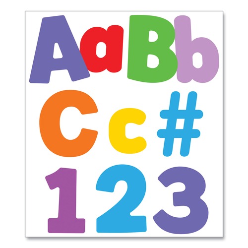 Arts & Crafts Supplies | Carson-Dellosa 130098 219-Piece 4 in. EZ Letter Combo Pack - Assorted Splash Character Colors (1-Pack) image number 0