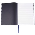 Notebooks & Pads | Universal UNV66351 10.25 in. x 7.63 in. 1-Subject Wide/Legal Rule Casebound Hardcover Notebook - Dark Blue/White Cover image number 1