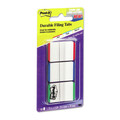 Page Flags | Post-it Tabs 686L-GBR 1 in. Wide 1/5-Cut Lined Tabs - Assorted Colors (66/Pack) image number 0