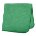 Cleaning Cloths | Rubbermaid Commercial 1820578 12 in. x 12 in. Microfiber Cleaning Cloths - Green (24/Pack) image number 1