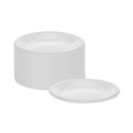 Bowls and Plates | Pactiv Corp. 0TK100060000 6 in. Placesetter Deluxe Laminated Foam Dinnerware Plate - White (1000/Carton) image number 2