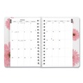 Notebooks & Pads | Brownline CB634G.05 12-Month (Jan to Dec): 2026 8 in. x 5 in. Pink Daisy Artwork Pink Ribbon Essential Daily Appointment Book - Navy/Gray/Pink Cover image number 3