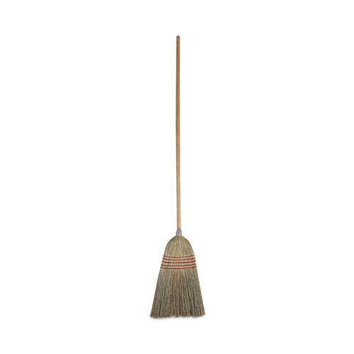  | Boardwalk BWK926CCT 55 in. Corn Fiber Bristles Parlor Broom - Natural (12/Carton) image number 0