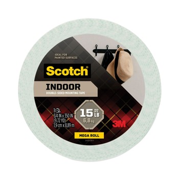  | Scotch 110S-LONG 3/4 in. x 350 in. Permanent High-Density Foam Mounting Tape - White