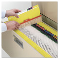 File Folders | Smead 12910 Straight Tabs Letter Size 0.75 in. Expansion Reinforced Top Tab Colored File Folders - Yellow (100/Box) image number 9