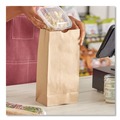  | Ross & Wallace Paper Products 130310500SP 7 in. x 4.38 in. x 13.75 in. #10 Heavy-Duty Grocery Paper Bags - Kraft (500/Bundle) image number 3
