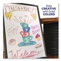 Washable Markers | Crayola 58-6545 Take Note Broad Chisel Tip Dry-Erase Markers - Assorted (12/Set) image number 6