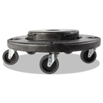 Rubbermaid Commercial FG264043BLA 18.25 in. x 6.63 in. 250 lbs. Capacity Brute Quiet Dolly - Black