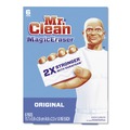 Sponges & Scrubbers | Mr. Clean 79009PK 2.3 in. x 4.6 in. 1 in. Thick Magic Eraser - White (6/Pack) image number 0