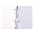 Notebooks & Pads | Universal UNV66630 10.5 in. x 8 in. 1-Subject Quadrille Rule Wirebound Notebook - Black Cover image number 2