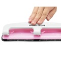 Staple Punches | PaperPro 2188 12-Sheet Capacity EZ Squeeze Incourage 3-Hole Punch - Pink image number 5