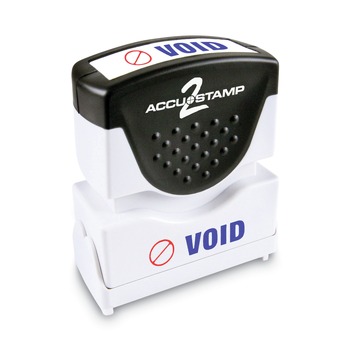 STAMPS AND STAMP SUPPLIES | ACCUSTAMP2 035539 1.63 in. x 0.5 in. VOID Pre-Inked Shutter Stamp - Red/Blue