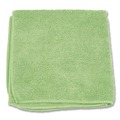Cleaning Cloths | Boardwalk BWK12GRECLOTH 12 in. x 12 in. Microfiber Cloths - Green (12/Pack) image number 0