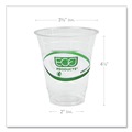  | Eco-Products EP-CC12-GS 12 oz. GreenStripe Renewable and Compostable Cold Cups - Clear (1000/Carton) image number 6