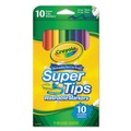 Washable Markers | Crayola 588610 Fine/Broad Bullet Tips Washable Super Tips Markers - Assorted Colors (10/Set) image number 0