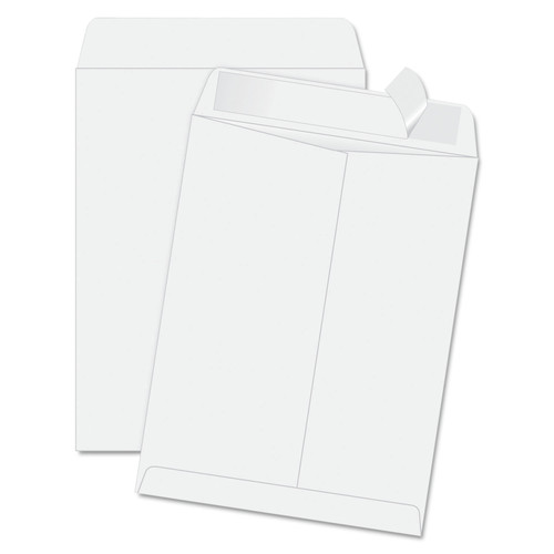 Envelopes & Mailers | Quality Park QUA44834 11.5 in. x 14.5 in. #14 1/2 Cheese Blade Flap Redi-Strip Catalog Envelope - White (100/Box) image number 0