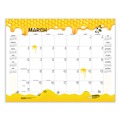 Bulletin Boards | House of Doolittle 156 22 in. x 17 in. 12-Month (Jan to Dec) 2026 Recycled Honeycomb Desk Pad Calendar - Honeycomb Artwork image number 3