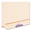 File Folders | Smead 67378 1 in. x 1.25 in. 8 Numerical End Tab File Folder Labels - White (1-Roll) image number 1