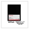 Report Covers & Pocket Folders | Universal UNV56416 11 in. x 8.5 in. Laminated Two-Pocket Folder with 100-Sheet Capacity - Black (25/Pack) image number 4