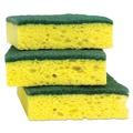 Sponges & Scrubbers | Scotch-Brite HD-3 Scotch-Brite 4.5 in. x 2.7 in. 0.6 in. Thick Heavy-Duty Scrub Sponge - Yellow/Green (3/Pack) image number 1