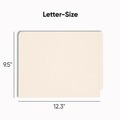 File Folders | Smead 34115 End Tab 11-pt Manila 2-Fastener Folders with Reinforced Straight Tabs - Letter Size/Manila Exterior (50/Box) image number 2