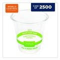 Cups and Lids | World Centric CP-CS-3 3 oz PLA Plastic Cold Cups - Clear (2500/Carton) image number 3