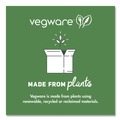 Food Trays, Containers, and Lids | Vegware CF-DC-08 4.6 in. x 1.5 in. 8 oz. Compostable Plastic Round Deli Pots - Clear (500/Carton) image number 4