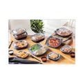 Food Trays, Containers, and Lids | Pactiv Corp. YCN8467H00D0 9.38 x 8 x 1.25 ClearView MealMaster 2-Compartment Dome Plastic Lid with Fog Gard Coating - Clear (252/Carton) image number 7