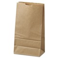 Paper Bags | General 18406 35 lbs. Capacity 6 in. x 3.63 in. x 11.06 in. #6 Grocery Paper Bags - Kraft (1-Bundle) image number 5