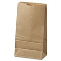 Paper Bags | Ross & Wallace Paper Products 100306500PK/BL 5.88 in. x 3.63 in. x 11 in. #6 Size Grocery Paper Bags - Kraft (500/Bundle) image number 5