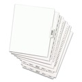 Dividers & Tabs | Avery 11918 11 x 8.5 Avery Style Preprinted Legal Exhibit Side 10-Tab Index Dividers - White (25/Pack) image number 5