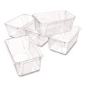 Boxes & Bins | Storex 62464U05C Cubby Bin, 1.8 gal, 7.8-in x 12.09-in x 5.18-in, Clear, 5/Pack image number 0