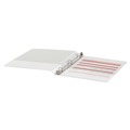 Binders | Office Impressions OFF-82232 11 in. x 8.5 in. 0.5 in. Capacity 3 Rings Economy Round Ring View Binder - White image number 2