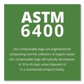 Trash Bags | Stout by Envision E4860E85 64 Gallon 0.85 mil 48 in. x 60 in. EcoSafe-6400 Bags - Green (30/Box) image number 5