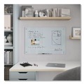 White Boards | U Brands 3970U00-01 35 in. x 23 in. Magnetic Glass Dry Erase Board Value Pack - Frosted White image number 5