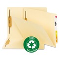 File Folders | Smead 34160 0.75 in. Expansion Recycled End Tab Fastener Folders - Manila Exterior/Letter Size (50/Box) image number 4
