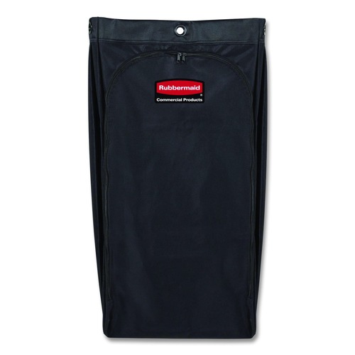 Cleaning Carts | Rubbermaid Commercial 2202530 10.5 in. x 16.8 in. x 33 in. 30 Gallon Fabric Cleaning Cart Bag for Rubbermaid Commercial Housekeeping and Janitorial Carts - Black (4/Carton) image number 0