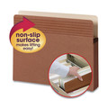 File Folders | Smead 73208 3.5 in. Expansion Letter Size Easy Grip Pockets - Redrope (25/Box) image number 1