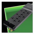 Back to School Sale | Belkin BE112230-08 Professional Series 3780 J 12 AC Outlets 8 ft. Cord SurgeMaster Surge Protector - Dark Gray image number 5