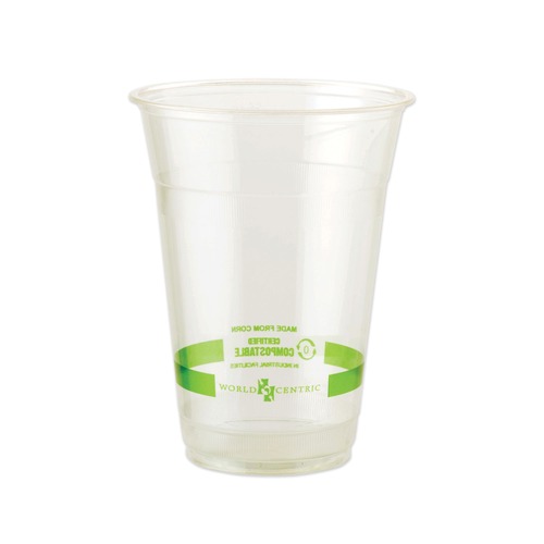 Cups and Lids | World Centric CPCS16 16 oz PLA Plastic Cold Cups - Clear (1000/Carton) image number 0