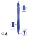 Pens | uni-ball 70124 Jetstream Elements 1 mm Retractable Hybrid Gel Pen - Blue Ink/Blue Barrel/Medium (1-Dozen) image number 7