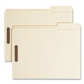 File Folders | Smead 14580 2/5-Cut Tabs 0.75 in. Expansion 2 Fasteners Letter Size Top Tab Fastener Folders - Manila (50/Box) image number 1