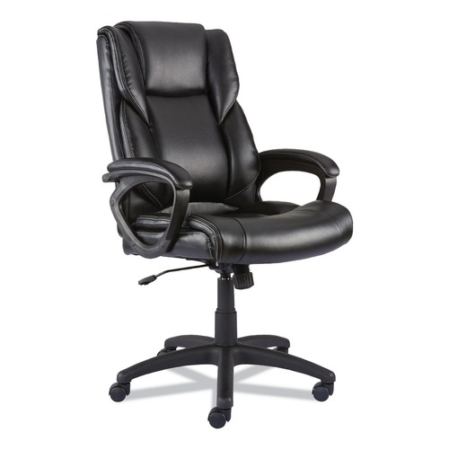 Office Chairs | Alera ALEBRN42B19 18.15 in. to 21.77 in. Seat Height Brosna Series Mid-Back Task Chair Supports Up to 250 lbs. - Black Seat/Back, Black Base image number 0